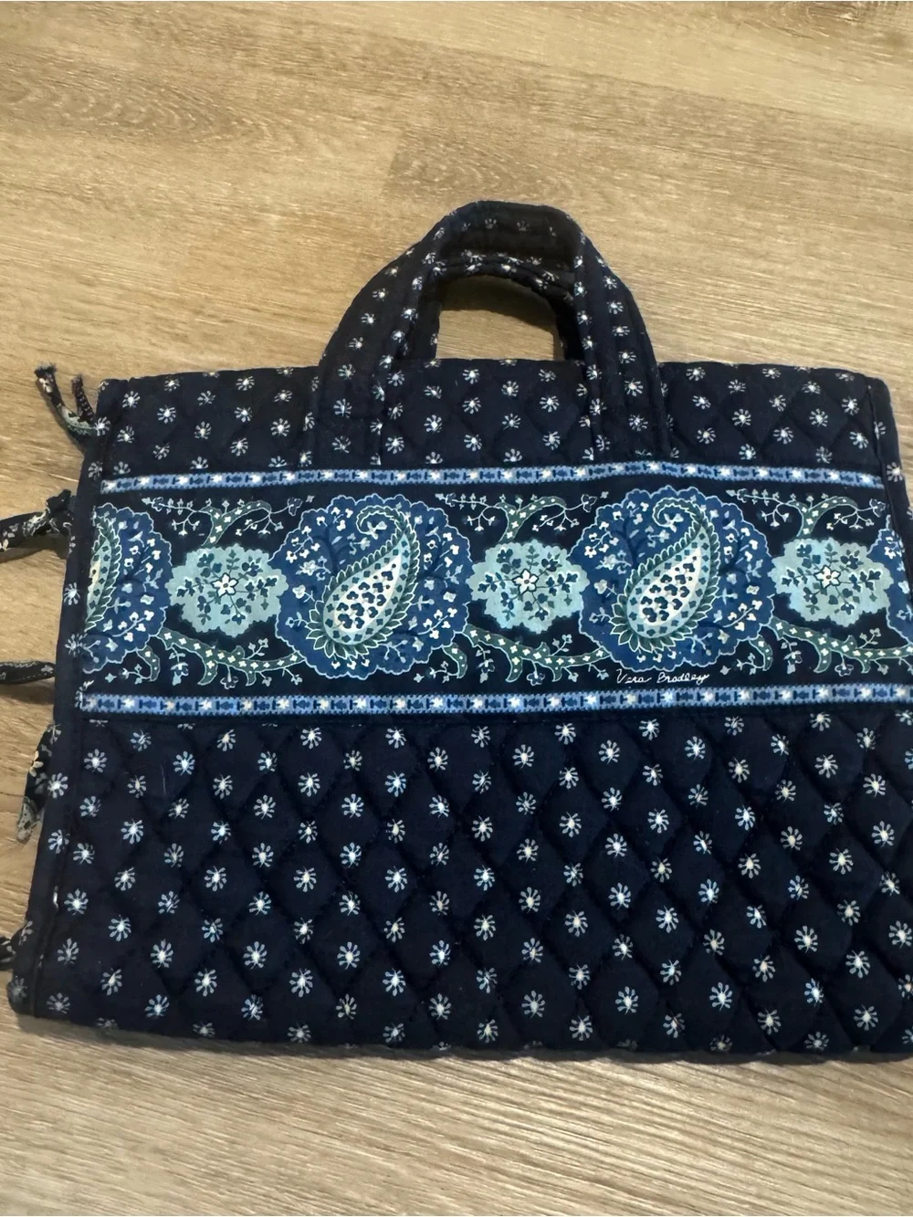 Vera Bradley Midnight Blues (Retired) Hanging Toiletry Bag